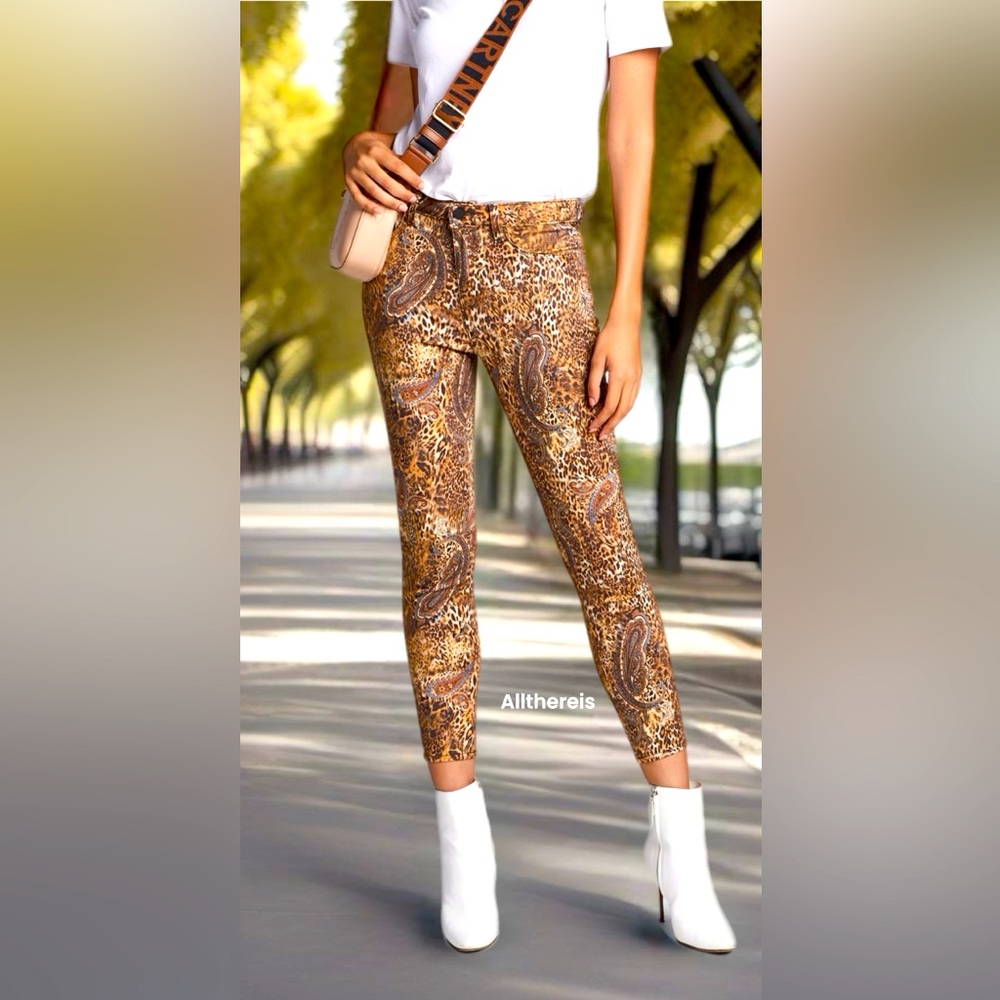 L’AGENCE leopard jeans🐆💕